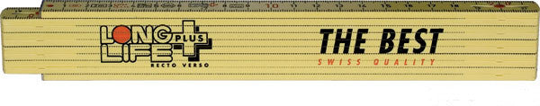 Klappmeter 2 Meter gelb Metallic