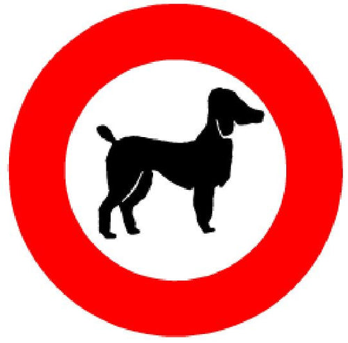 Schild Hundeverbot 