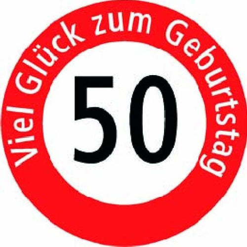 Schild Geburtstag 50