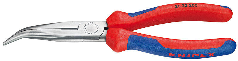 Flachrundzange 200mm 02 (Storchenschnabelzange) gekröpft