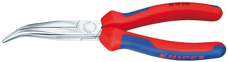 Flachrundzange 200mm 05 (Storchenschnabelzange) gekröpft