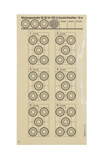 Zielscheiben 31,5 x 17,0 ZG30
