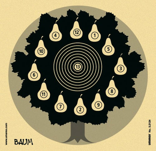 Zielscheiben 14 x 14 Glücks-Baum