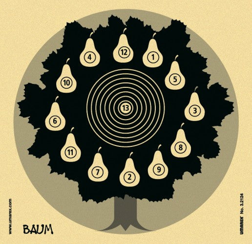 Zielscheiben 14 x 14 Glücks-Baum