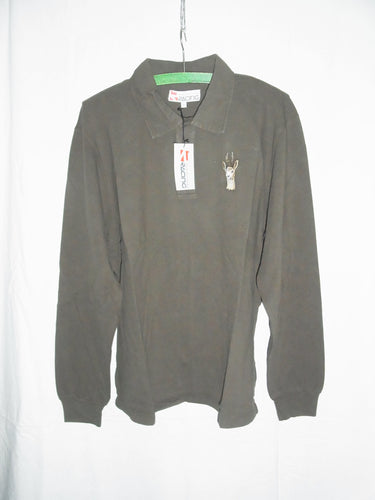 Jagd Poloshirt langarm grün