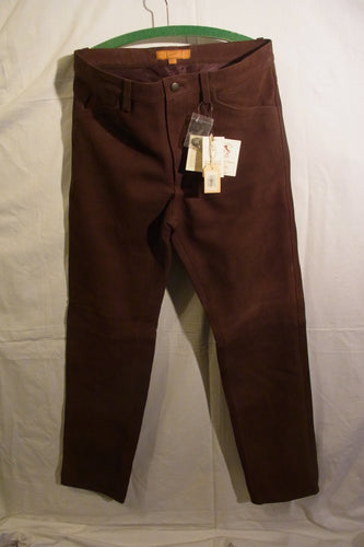 Lederhose Braun Marennano Gr. 54 Handarbeit
