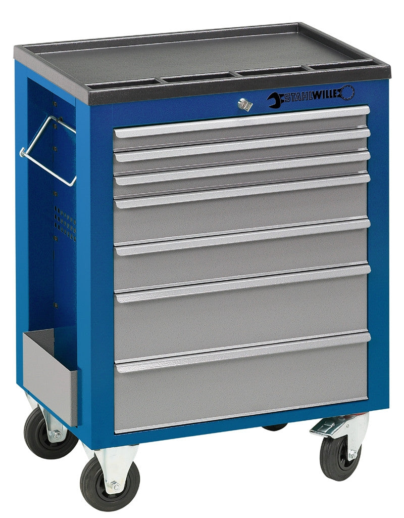 Werkzeugwagen  7 Schubladen, leer, Serie SW, blau
