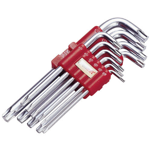 Winkelstiftschlüssel-Satz Torx 10-teilig, T8 - T50