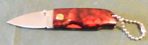 Klappmesser Schlüsselkette rot