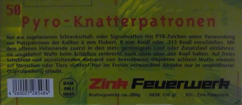 Pyro Knatterpatronen