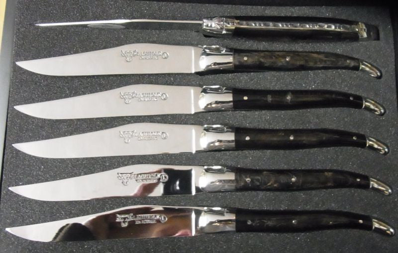Laguiole Messer Büffel natur Set