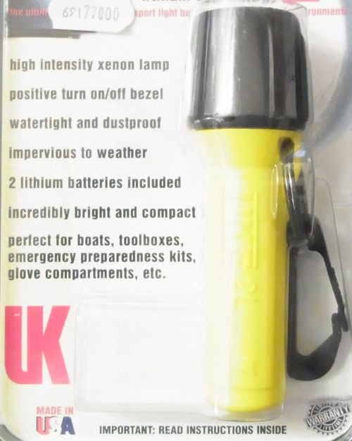 Stablampe UKE gelb/schwarz
