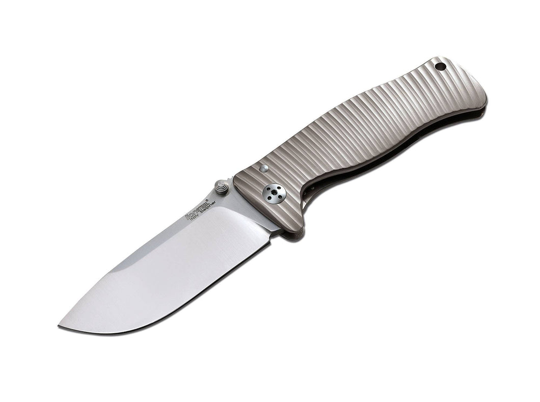 Taschenmesser LionSteel SR-1 Titanium grau