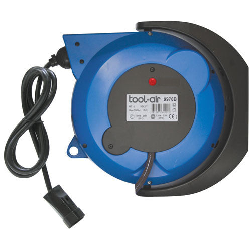 Kabelrolle 230V 2000W, 15m x 3x1.5mm2, mit autom. Rückzug