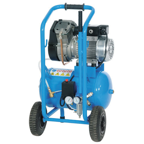Kompressor 230 Volt, Tank  20 lt, 460 lt/min, Ölfrei