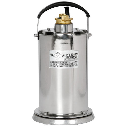 Flachsaugwasserpumpe 230 Volt, Fördermenge 10'800 l/h