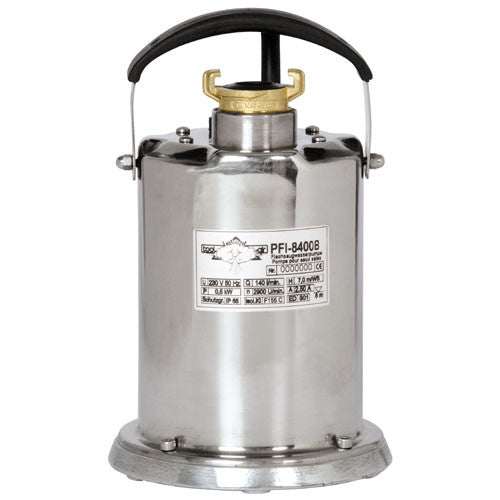 Flachsaugwasserpumpe 230 Volt, Fördermenge  8'400 l/h