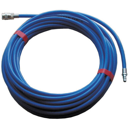 Druckluftschlauch PUR blau 8 x 12mm, 10m, mit Kupplung und Steck